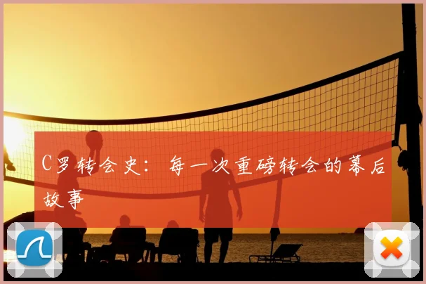 C罗转会史：每一次重磅转会的幕后故事